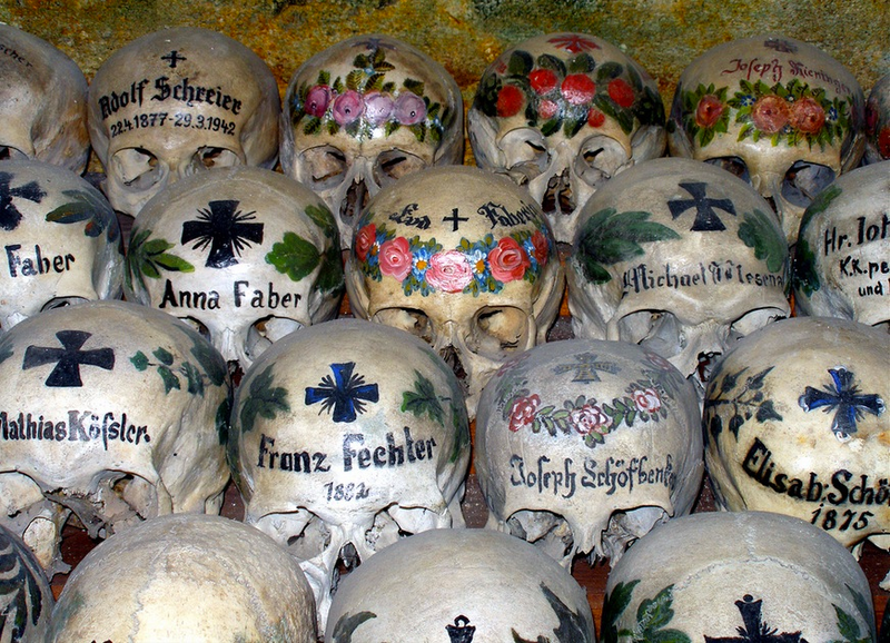 Illustration for article titled These Buildings Are Made with Skulls and Bones
